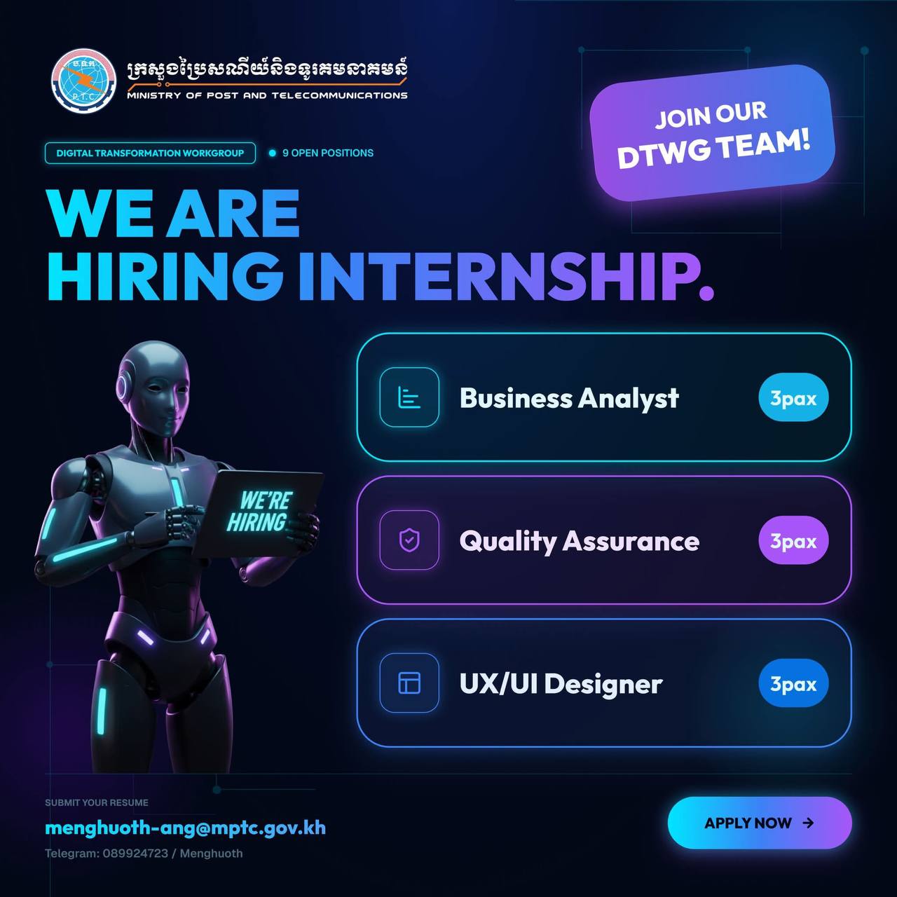 Business Analyst Intern | QA Intern | UX/UI Designer Intern