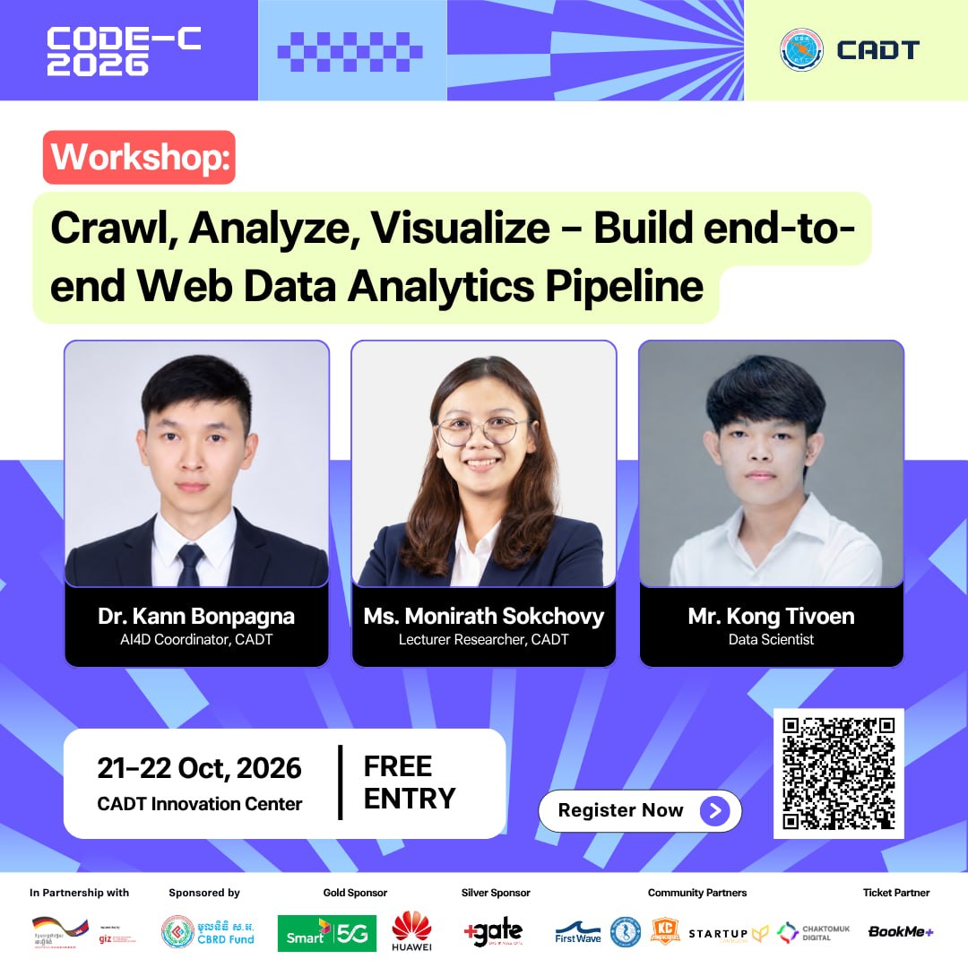 CODE-C 2026! Afternoon Sessions - Workshop: Crawl, Analyze, Visualize - Build End-to-End Web Data Analytics Pipeline