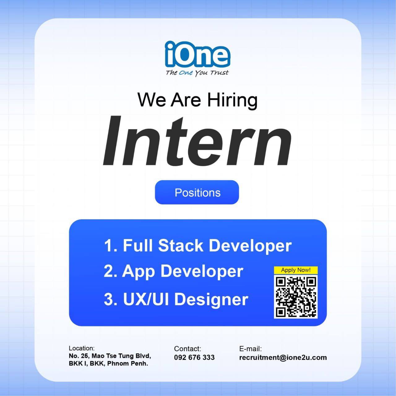 Full Stack Developer Intern | App Developer Intern | UX/UI Designer Intern