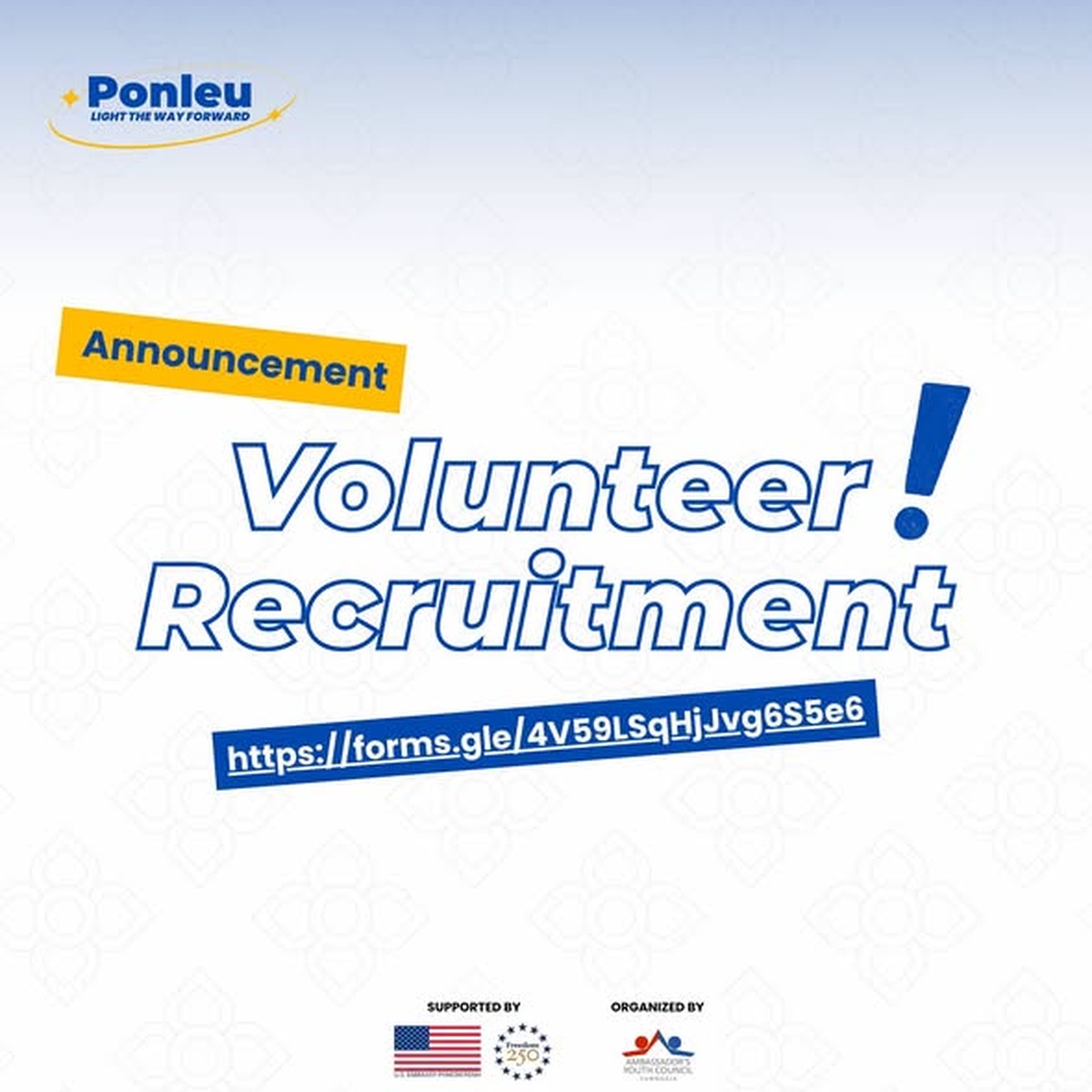 Ponleu (ពន្លឺ) Academic & Career Guidance Volunteer Mentors